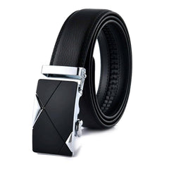 Elite Men's Black Leather Belt MM02