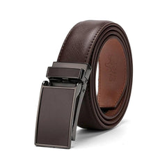 Elite Brown Leather Men's Belt MM04