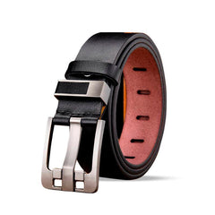 Elite Black Classic Leather Men's Belt MM06