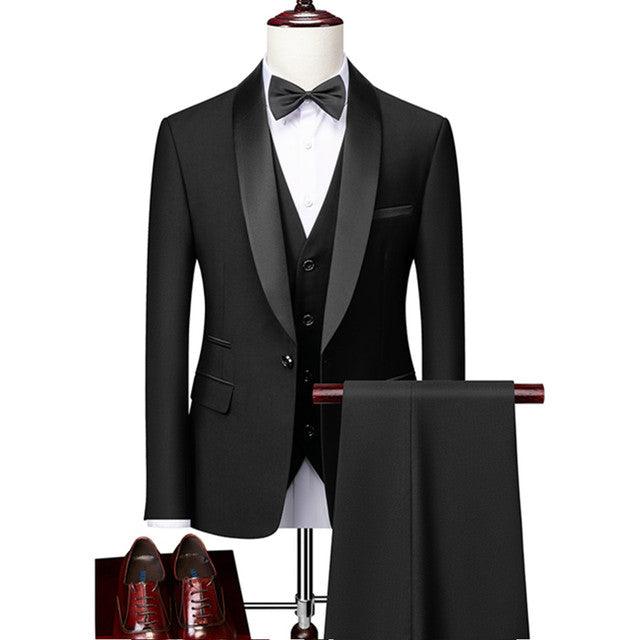 Smoking Masculino Elite Paletó + Colete + Calça MM04 - Urbano Elite