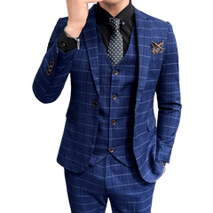 Maverick Men's Suit Jacket + Vest + Pants MM08