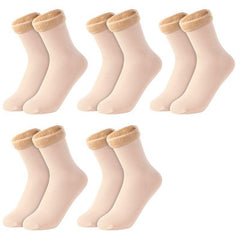 Women's Plush Thermal Socks - Kit with 5 Pairs
