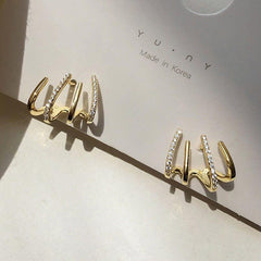 Elegant Rhinestone Earcuff Earring 