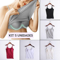 Kit 5 Units Fresh Shirt/Bra 